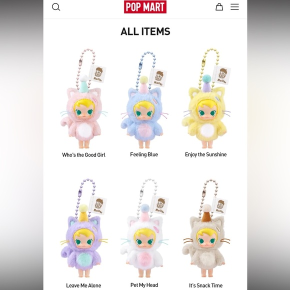 Pop Mart Molly Pocket Friends Enjoy the Sunshine Plush Pendant New w/ Box & Card - Picture 2 of 3